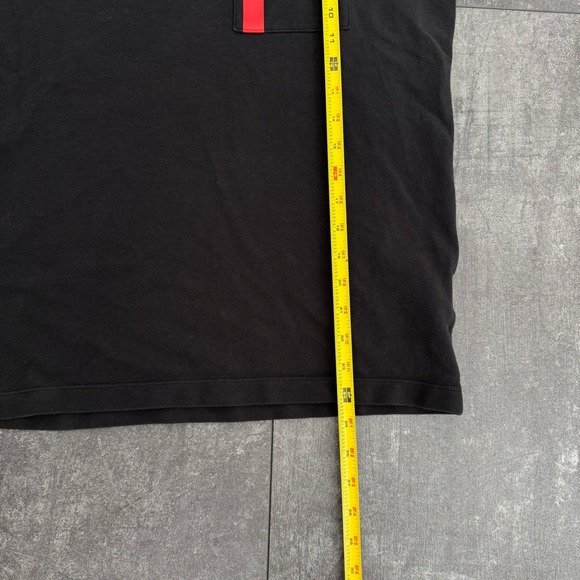 Puma Scuderia Ferrari Mens Polo Shirt Black Short Sleeve Pocket Shield Logo M - Picture 6 of 6